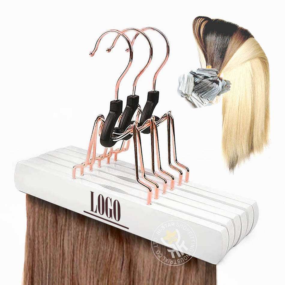 White + Rose Gold hook hanger