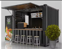 Maison Conteneur Moderne en Acier pour Restaurant ou Stand Alimentaire – Écologique, Étanche, Durable avec Garantie de 2 Ans