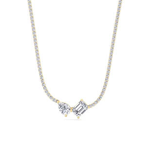 Collar de Oro Blanco de 14K con Diamante Cultivado en Laboratorio DEF VVS VS, Chapado en Rodio, VALA BROTHERS NK-08, Colgante, Joyería Fina al por Mayor de Lujo - Product Image 6