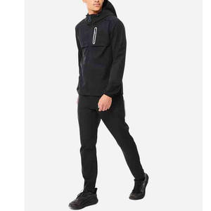 Chándal de nailon liso personalizado para hombre, ropa de entrenamiento a prueba de viento, chándal cortavientos hecho a medida - Product Image 1