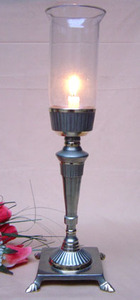 Portavelas de Metal con Forma Personalizada, Soporte para Velas Decorativo Curvado a Mano con Acabado en Cobre para Bodas - Product Image 5