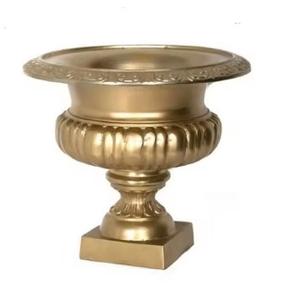 Jarrón de Flores de Latón/Hierro de Lujo con Textura Dorada, Ecológico, Decorativo, Centro de Mesa para Bodas, para Decoración del Hogar - Product Image 4