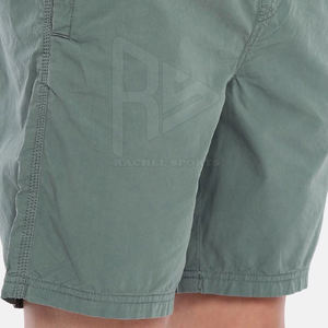 Pantalones cortos informales de verano recién llegados, diseño personalizado, estilo callejero con cierre de cintura elástica, color sólido y teñido liso - Product Image 6