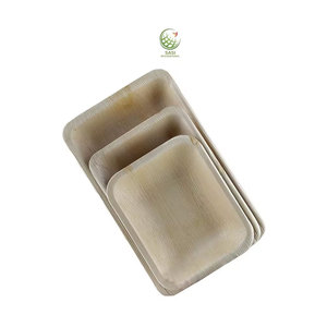 Las mejores bandejas rectangulares y cuadradas de madera desechables biodegradables en diferentes tamaños para servir comida en bodas y fiestas - Product Image 1