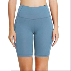 Nouveau short de motard taille haute à prix bon marché pour hommes et femmes short d'entraînement de compression de gymnastique coupe ajustée pour sans couture - Product Image 2