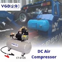 Compresseur d'air professionnel sans huile, pour petit camion robuste, avec réservoir de 25 litres, 12V DC, résiste aux intempéries