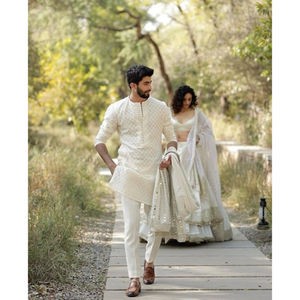 Tenues de couple de jumelage pour garçons et filles-Tenue de fête modale traditionnelle - Product Image 5