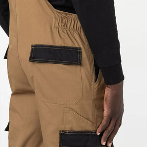 Salopette classique à bretelles, vêtements de travail professionnels, tailles S-3XL, multi-poches, respirante, durable, unisexe, pour genouillères - Product Image 5