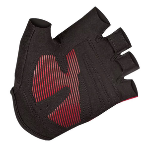 Guantes de ciclismo negros y rojos de medio dedo, guantes de carreras acolchados transpirables, talla universal unisex - Product Image 3