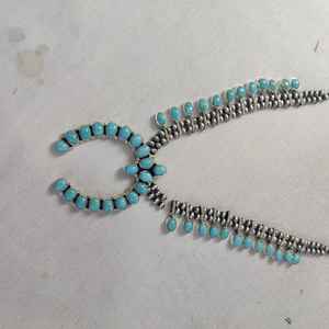 Collar de turquesa Natural Blossom, joyería Bohemia Navajo de Plata de Ley 925 para boda y compromiso, regalo de Mujer Bonita - Product Image 2