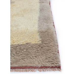 พรมขนสัตว์ถักมือสีเบจและสีน้ำตาลลายเรขาคณิตสำหรับห้องนั่งเล่นและรถยนต์ ขนาด 9x12 รุ่น Pae-1382 - Product Image 4