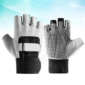 Guantes de cuero de entrenamiento para levantamiento de pesas para hombres y mujeres Diseño de camuflaje de levantamiento de pesas transpirable de alta calidad - Product Image 3
