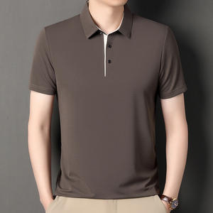 Bangladesh China Factory Price Custom Logo Embroidery spring autumn casual base layer Cross-border thin long-sleeved <b>polo</b> <b>shirt</b> - Product Image 2