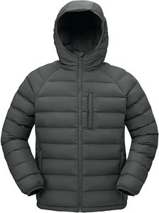 Veste matelassée à capuche pour homme, prête à être expédiée, vente flash, légère, pour l'hiver - Product Image 2