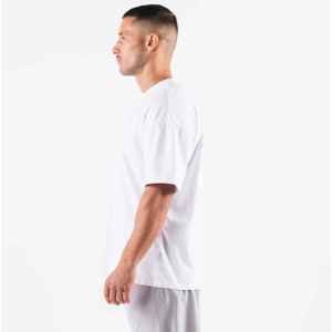 เสื้อยืดผ้าฝ้าย100% ลำลองสำหรับผู้ชายเสื้อยืดถักลายพื้น220กรัมพิมพ์โลโก้ด้านหน้าพิมพ์ดิจิตอล - Product Image 4