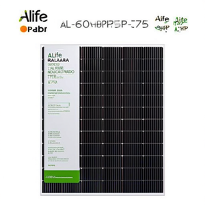 Panneau solaire monocristallin PERC demi-cellule ALife Solar AL-60HPH-375 de type N 375W certifié TUV - Product Image 2