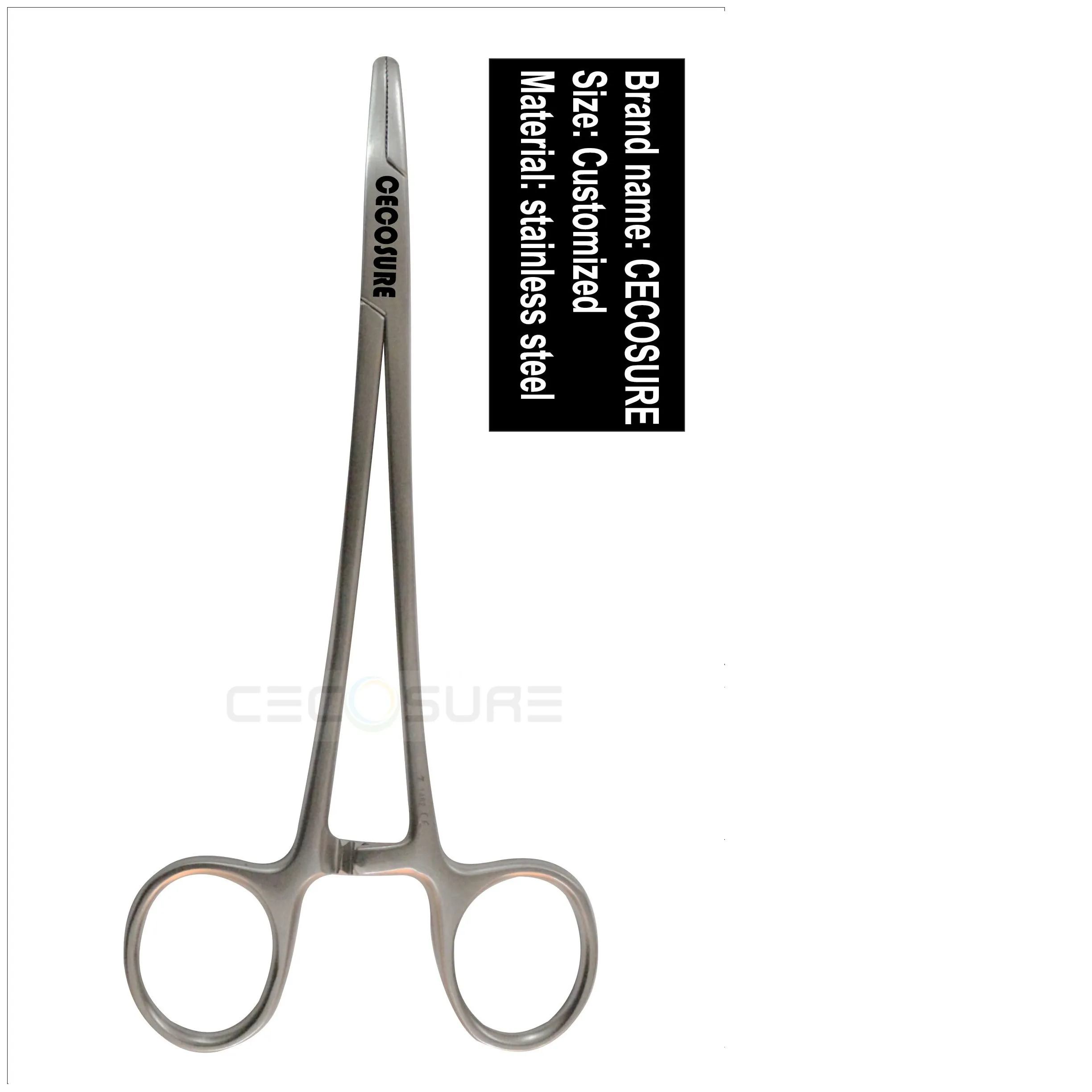 Professional Stainless Steel TC Dental Mayo Hegar Needle Holder Surgical Instruments by CECOSURE