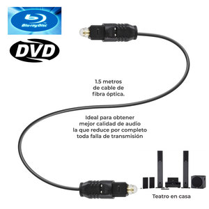 Cavo in Fibra Ottica di Alta Qualità da 1,5 Metri con Rivestimento in PVC per Audio Digitale - Product Image 2