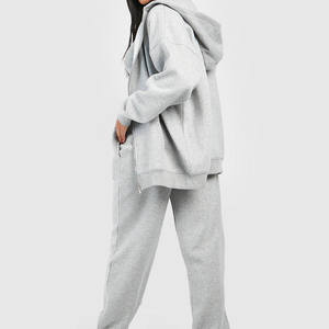 <b>Women</b> Plus Size Crop Hoodie Jacket Two Piece Pant Sets Winter Tracksuit Sweatsuit Outfits <b>Fleece</b> <b>Jogger</b> 3 Piece Pants Set Long - Product Image 2