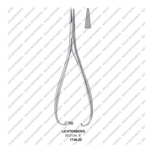 Pinces réutilisables et durables LICHTENBERG Porte-aiguilles 20cm Instruments chirurgicaux de qualité professionnelle Pinces porte-aiguilles - Product Image 1