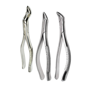 Ensemble de pinces d'extraction dentaire en acier inoxydable de 3 pièces Instruments dentaires chirurgicaux - Product Image 4