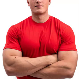 Camisetas personalizadas de verano para gimnasio, camisetas deportivas de secado rápido de manga corta de color sólido, camisetas personalizadas para hombre - Product Image 2