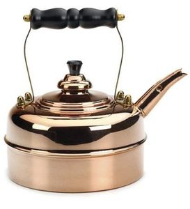 Tetera de Cobre Hecha a Mano con Asa |   Tetera de Cobre de la Mejor Calidad para Café y Té, Forma Redonda, Decoración para Cocina y Hogar - Product Image 1