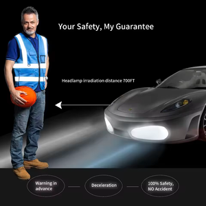 Gilet de travail haute visibilité respirant personnalisé avec logo pour l'été, grande taille, uniforme de sécurité en maille pour hommes, femmes et bénévoles - Product Image 2