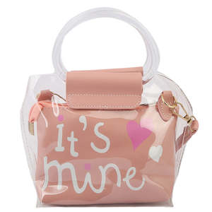 กระเป๋าสะพายไหล่เด็กผู้หญิง 001 -สีพีช - Product Image 2