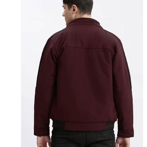 Nueva chaqueta Bomber de Color sólido para hombre, chaquetas de béisbol ajustadas informales para hombre, nuevas chaquetas Bomber de alta calidad a la moda de otoño - Product Image 3