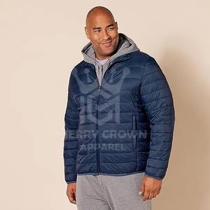 Venta caliente personalizado de los hombres de invierno Puffer Jacket Canvas Bubble Jacket Your Logo Color Size Options for Sizeable Winter - Product Image 4