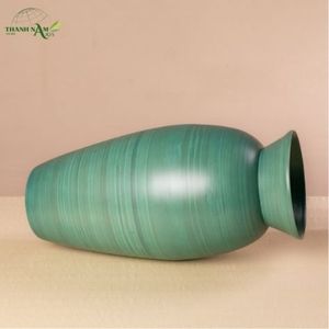 Jarrón de Mesa Art Deco Enrollado de Bambú Hecho a Mano y Personalizable - Decoración Ecológica y Duradera de Thanh Nam Arts JSC - Product Image 3