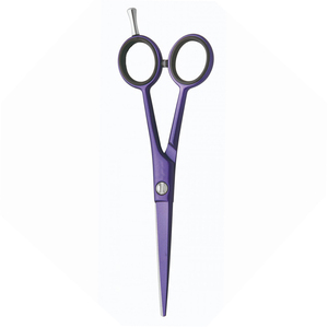 Tijeras de Peluquería con Apoyo para Dedos, Tijeras de Peluquero de Alta Calidad, Hoja Afilada, Color Azul Marino, Recubrimiento Superior de Acero Inoxidable - Product Image 6