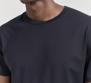 Venta al por mayor de camisetas de algodón 100% para hombres camiseta en blanco transpirable rápido en blanco azul negro diseño liso con impresión personalizada - Product Image 3