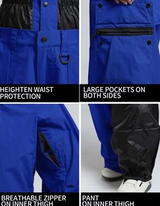 Pantalones de esquí y snowboard unisex, pantalones holgados impermeables de esquí para invierno, ropa de calle suelta para nieve, cargo/pierna ancha, precio de Snowboard - Product Image 5