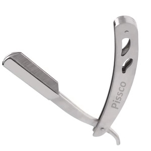 Navajas de afeitar plegables, navajas rectas, cuchilla de afeitar individual para cortar la barba, herramienta de barbero fabricada por Pissco Pakistán - Product Image 6