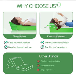 <span class=keywords><strong>Matelas</strong></span> à trois volets Lit en mousse à mémoire de forme pliable de 4 "d'épaisseur avec <span class=keywords><strong>housse</strong></span> en bambou amovible pour tente/<span class=keywords><strong>camping</strong></span>-<span class=keywords><strong>car</strong></span>/<span class=keywords><strong>matelas</strong></span> invité avec oreiller - Product Image 4