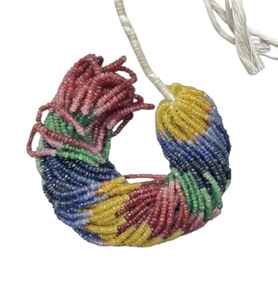 ลูกปัดอัญมณีสีรุ้งธรรมชาติสำหรับทำเครื่องประดับลูกปัดหินหลวมหลากสี - Product Image 1