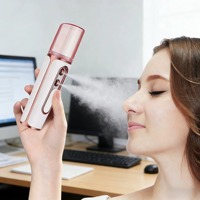 Vaporizador Facial USB, Mini Humidificador, Nebulizador, Vaporizador Facial, Instrumento de Belleza Hidratante, Herramienta para el Cuidado de la Piel Facial, Metal Nano