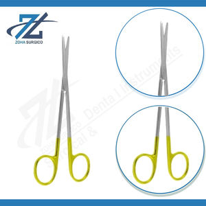 Ciseaux pour pansements Insert dur en carbure de tungstène, émoussé/émoussé 145mm de long Fabricant d'instruments chirurgicaux du Pakistan - Product Image 3