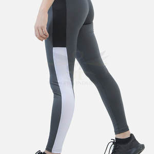 Mallas de cintura alta para mujer de alta calidad con logotipo personalizado Tejido de punto transpirable Estilo recto a un precio razonable - Product Image 2