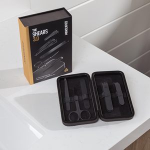 Paquete de Cuidado Personal para Hombre con Recortadora de Vello Corporal y de Zona Íntima con Cuchilla de Cerámica, Tijeras, Desodorante, Gel de Ducha, Crema Calmante y Bolsa de Almacenamiento - Product Image 5