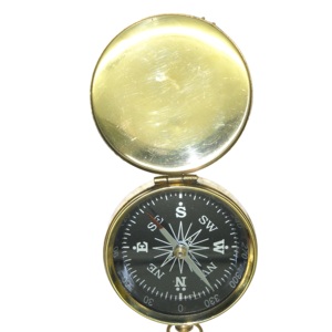 Brújula luminosa de viaje portátil de diseño antiguo, nuevo reloj de latón para acampar con caja de Metal para senderismo y aventuras al aire libre - Product Image 1