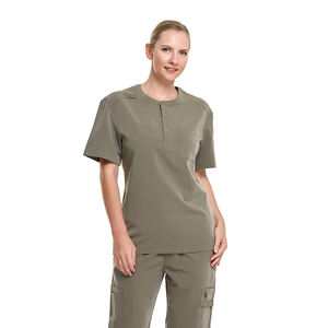 Tenues médicales personnalisées : Ensemble de pantalons de travail unisexe à jambes larges, haute qualité, imperméables, en Spandex, avec détection d'aiguilles - Product Image 2