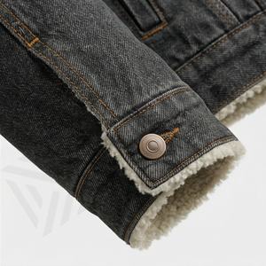 Chaqueta Vaquera de Moda para Mujer, Cuello Camisero, Transpirable, Ecológica, de Algodón, Prenda Exterior Elegante, Ropa Casual de Calle, Color Personalizado - Product Image 6