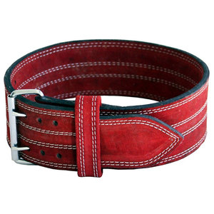 Ceinture de puissance de gymnastique d'entraînement lourd personnalisable en cuir de vache original avec épaisseur personnalisable pour la protraction arrière de levage mort