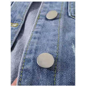 Top Tendance Haute Qualité Femmes Crop top Denim Veste Meilleur Style Taille Régulière Meilleure Qualité Veste Denim Pour Les Femmes - Product Image 6