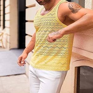 Camiseta sin mangas acanalada con cuello de cuchara ajustada al por mayor personalizada 100%, camiseta sin mangas de algodón blanca para hombre, camiseta personalizada hecha por Dress Sports - Product Image 4
