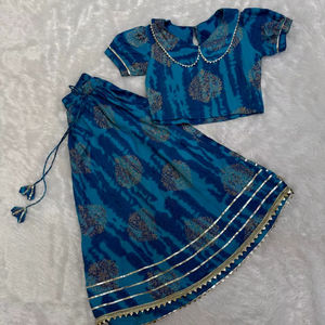 Nuevo diseño increíble de súper alta calidad Navratri Festive & Party Special Girls Wear Pure Cotton Ethnic Lehnga Choli - Product Image 1