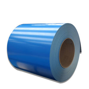 Hoja de acero azul 0,4mm Bobina de acero galvanizado prepintado corrugado Bobinas de acero PPGI 0,4mm de espesor <span class=keywords><strong>1250mm</strong></span> de ancho para techos - Product Image 2